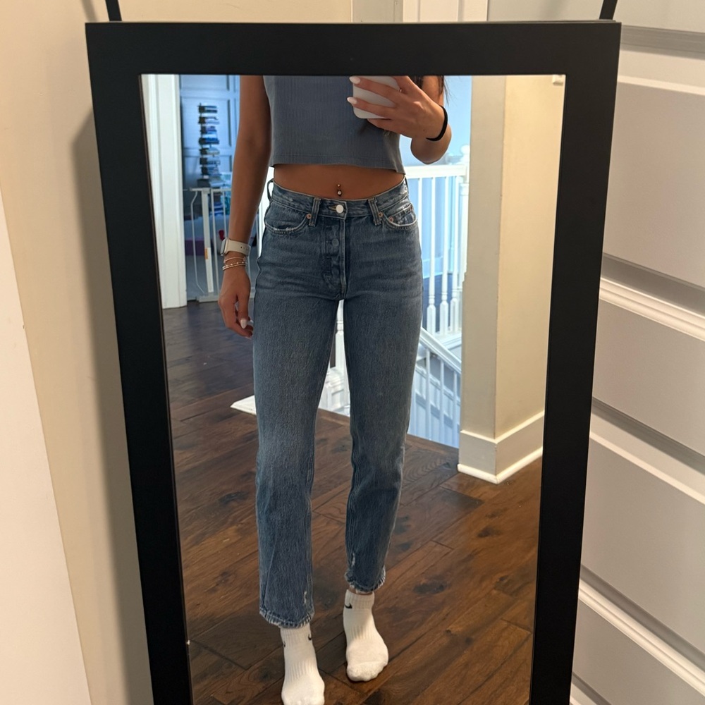 Urban Outfitters Blue Straight Leg Jeans